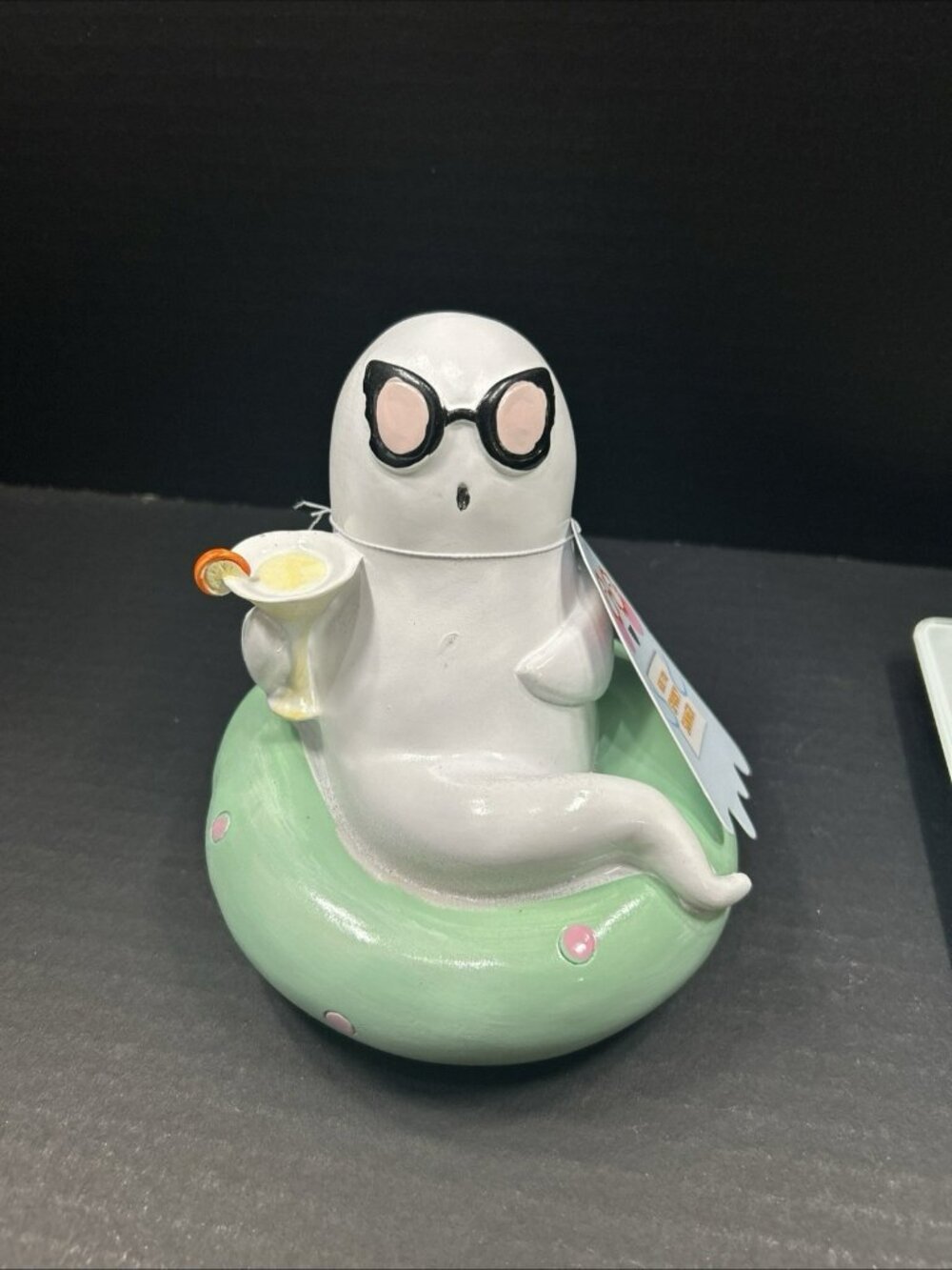 Here For Spooky Summer Ghost Figurine Cocktail & Floatie - Fun Decorative Accent - Picture 4 of 4